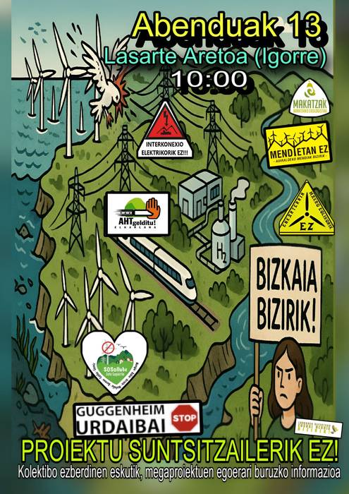 'Proiektu suntsitzailerik ez' berbaldia Igorren