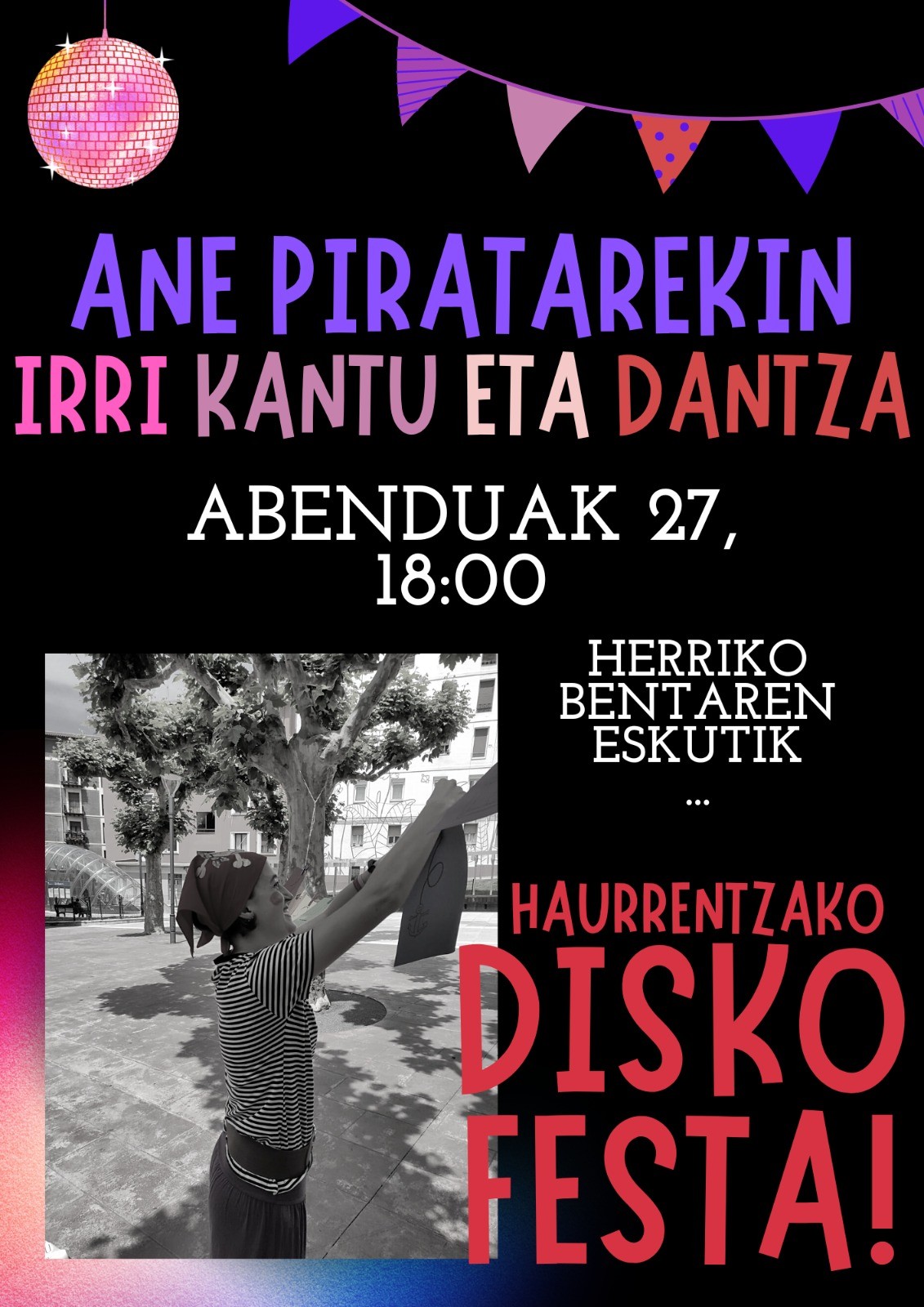 Ane Pirata egongo da bihar Artean
