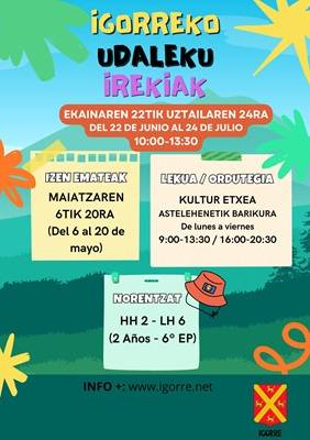 Igorreko udaleku irekietarako izen-emotea