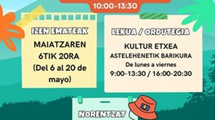 Igorreko udaleku irekietarako izen-emotea