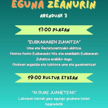 Abenduaren 3a. Zeanuri