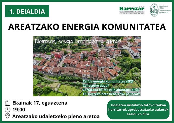 Energia komunidadea Areatzan