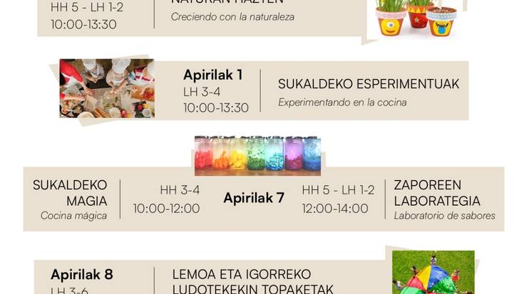 Tailerrak Areatzako ludotekan