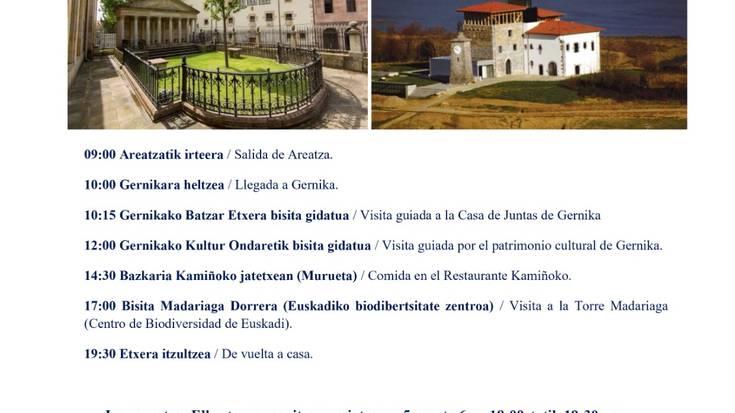 Urtekerea Gernikara Areatzako jubiladuek antolatuta