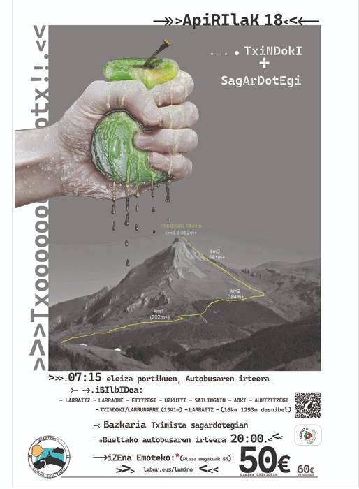 Izen-emotea Laminoren urtekerea sagardotegira