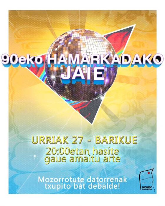 90eko hamarkadako jaia Herriko Tabernan