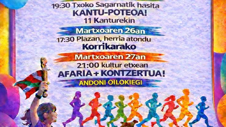 Korrika afarirako txartelak Zeanurin