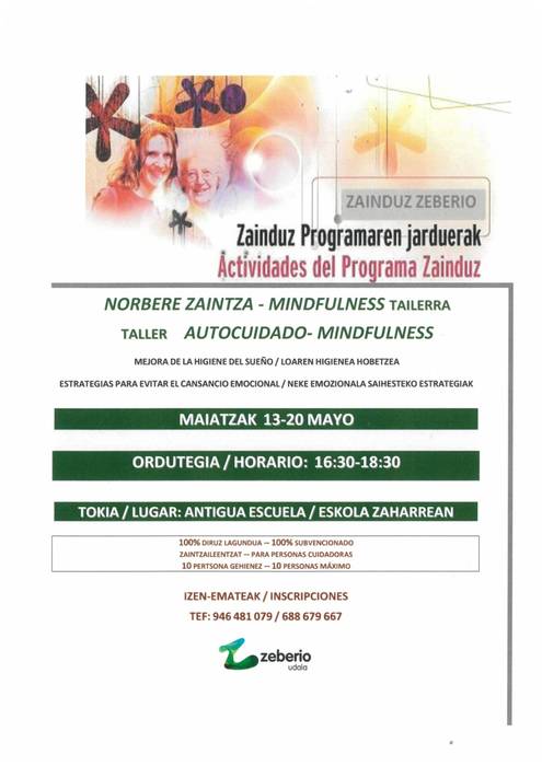 Zainduz programearen jarduerak