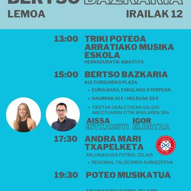 Lemoako bertso bazkarirako txartelaka salgai