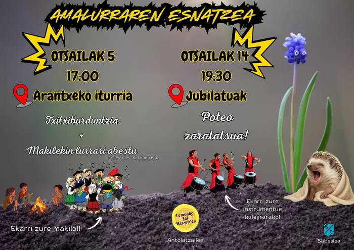 Aratusteak Lemoan. Poteo zaratatsua