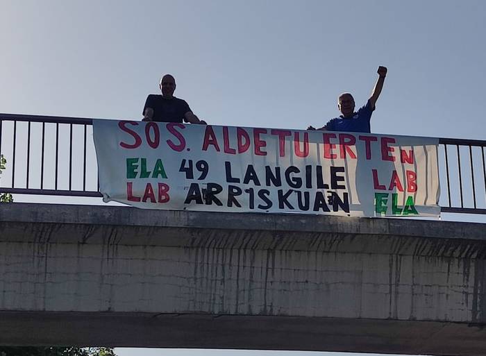 Greba mugagabea hasi dabe Aldetu S.A.-ko langileek