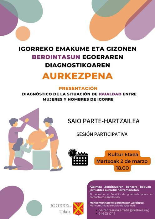 Bardintasun arloko diagnostikoaren aurkezpena Igorren