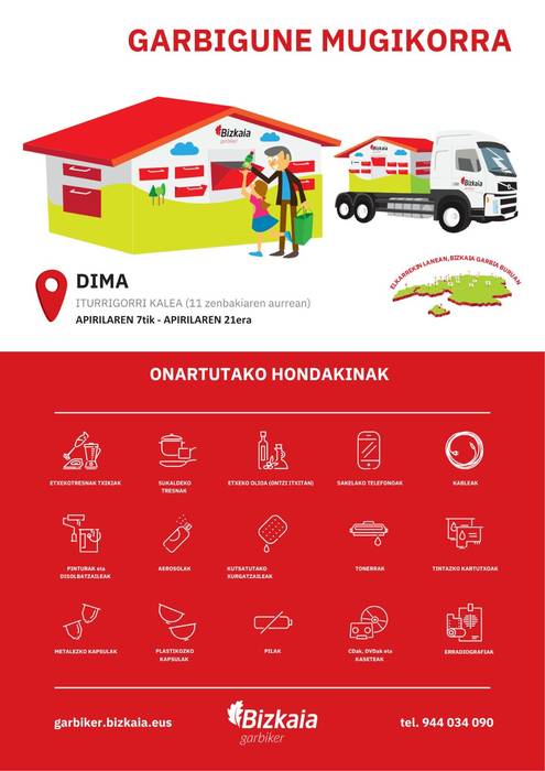 Gailu txikientzako GARBIKER garbigune mobikorra