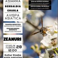 Liztor asiarraren gaineko berbaldia Zeanurin