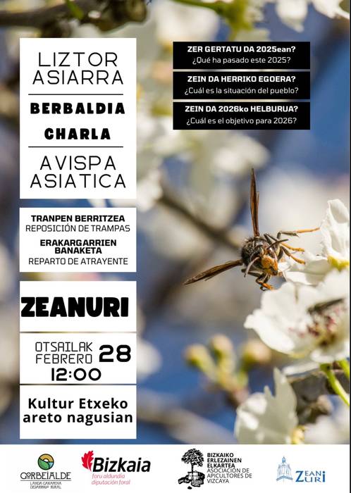 Liztor asiarraren gaineko berbaldia Zeanurin