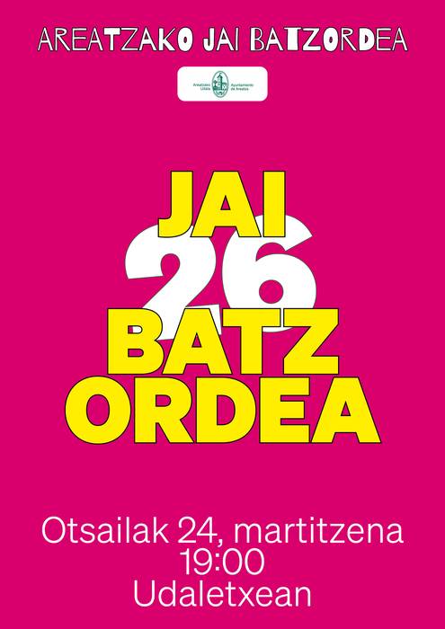 Jai Batzordearen batzarra Areatzan