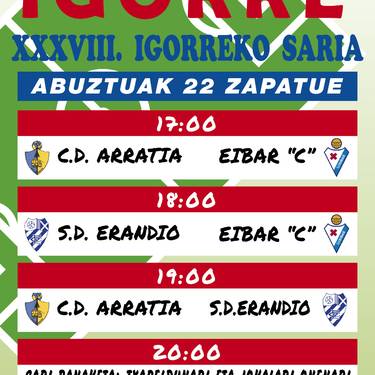 Futbola. XXXVIII. Igorre Saria
