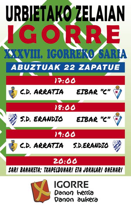Futbola. XXXVIII. Igorre Saria