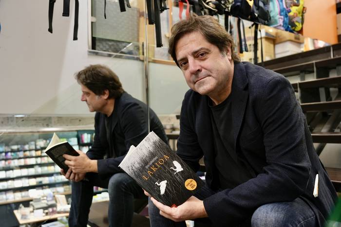 Josu Goikoetxearen ‘Lakioa’ bagileko Arteako Irakurleen Txokoan