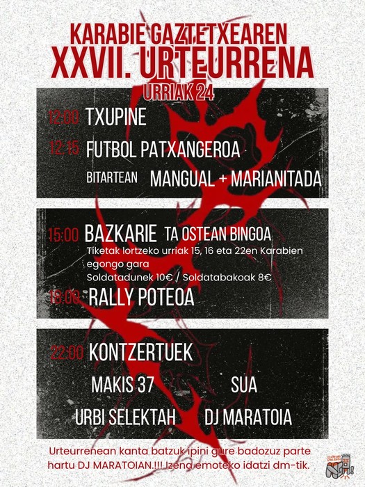 Karabie Gaztetxearen XXVII. urteurrena