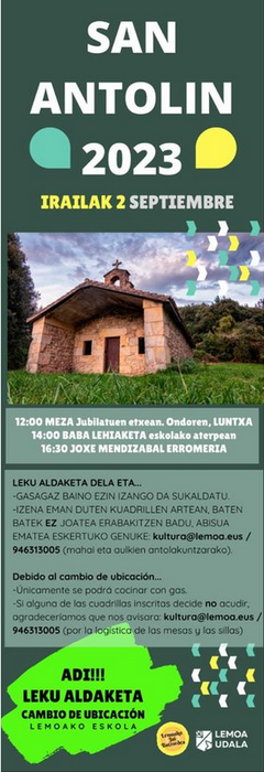 San Antolin jaiak Lemoan