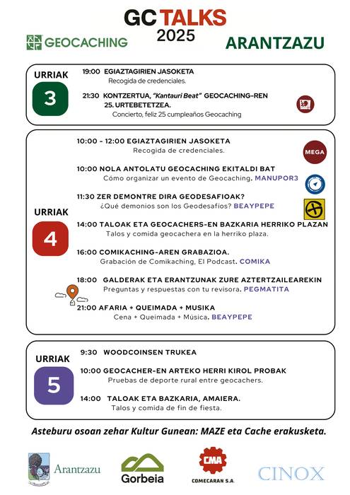 Geocoaching Arantzazun