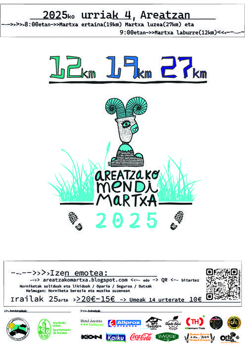 Izen-emotea Areatzako Mendi Martxan