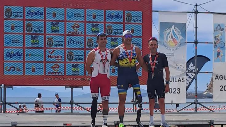 Oskar Garro hirugarren Espainiako Triatloi Paralinpiko Txapelketan