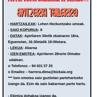 Antzerki tailerrean izen-emotea