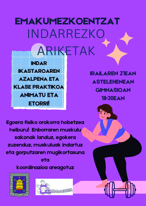 Andraizeak antolatutako ikastaroa
