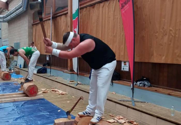Julen Mendieta hirugarren izan da 3. Mailako Bizkaiko Azkora Txapelketan