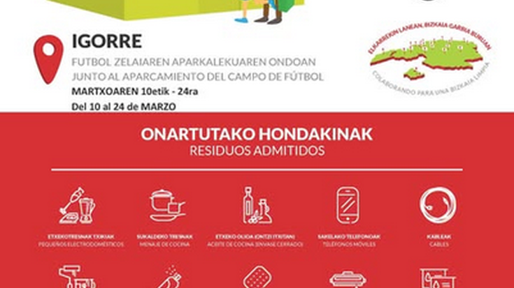 Gailu txikientzako GARBIKER garbigune mobikorra