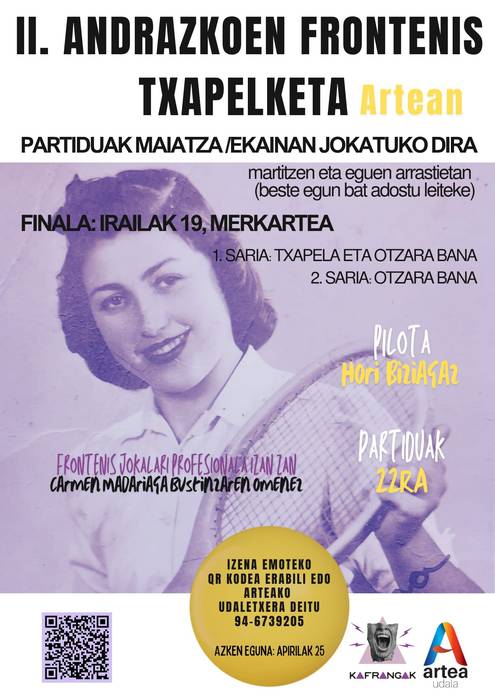Andrazkoen Frontenis Txapelketea. Izen-emotea
