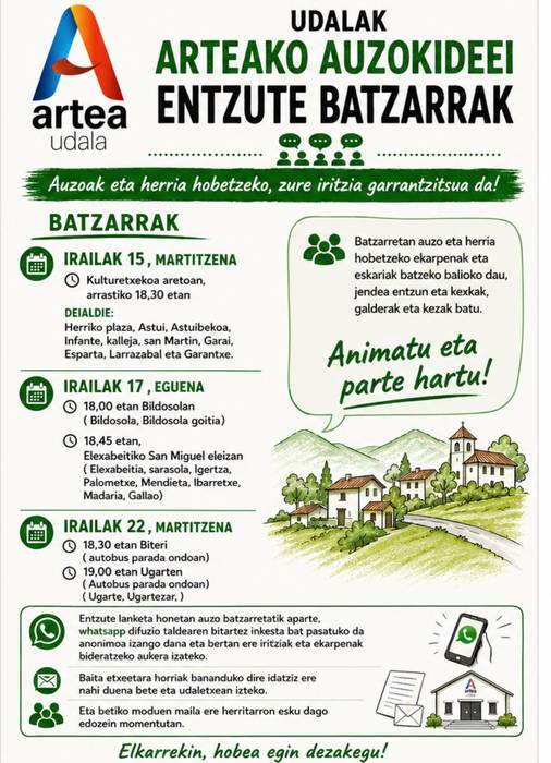 Udal-batzarrak Artean