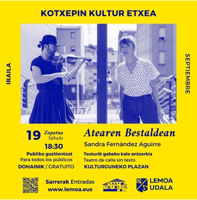 'Atearen bestaldean' kale-antzerkia Lemoan
