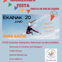Kurso amaierako festa Lemoan