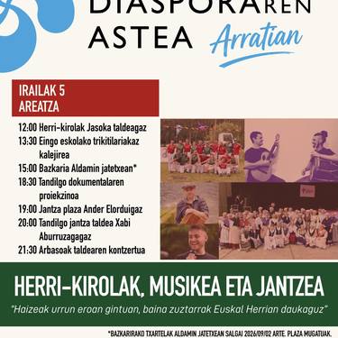 Euskal Diasporaren Astea. Txartelak salgai