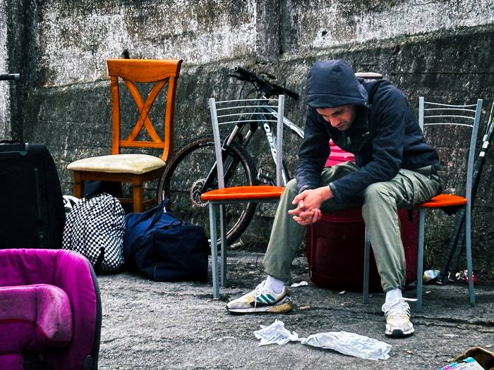 Agarreko auzotarren aldeko konzentrazinoa Lemoan