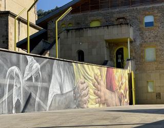 Lian Monserratek beste mural bat margoztu dau Lemoan