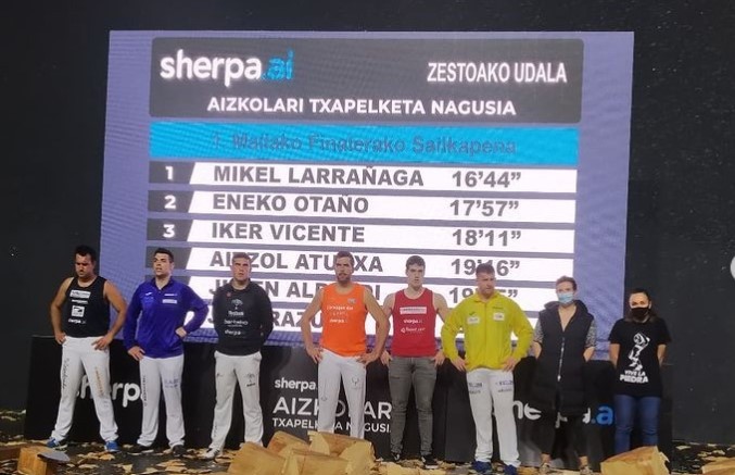 Aizkolari Txapelketa Nagusiko finalerako sailkatu da Aitzol Atutxa