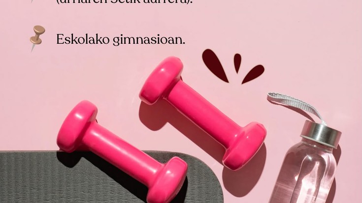 Zeberioko 'Pilates' ikastaroko izen-emotea