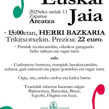 Euskal Jaiko bazkarirako txartelak salgai