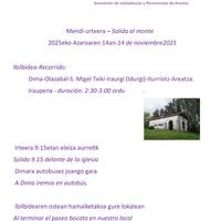 Adinekoentzako mendi urtekerea