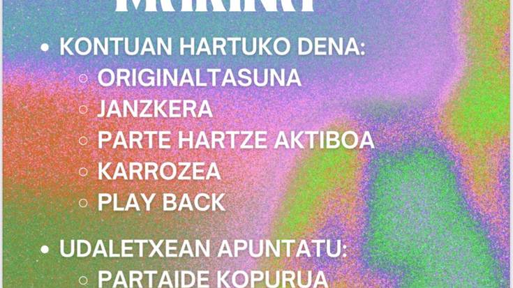Arteako jaiak. Izen-emoteak zabalik