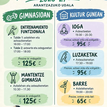 Ikastaroak Arantzazun. Izen-emotea