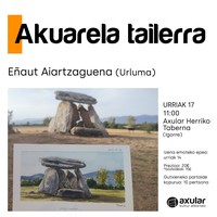 Akuarela tailerra Axular Herriko Tabernan