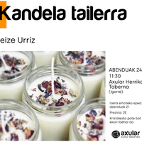 Kandela tailerra Axular Herriko Tabernan