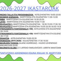 Arteako ikastaroak. Izen-emotea