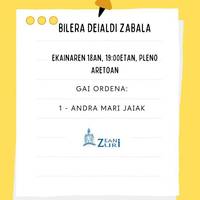 Jaietako batzarra Zeanurin
