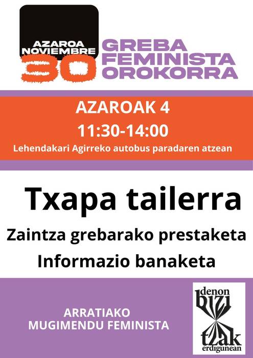 Txapa tailerra